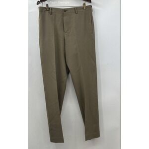 L.L. Bean Straight Leg Classic Fit Dress Pants Men's 33x35 Wool Beige
